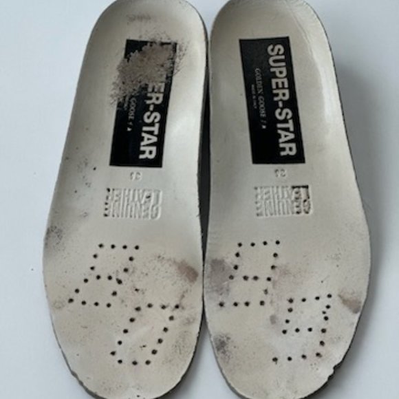 White with Pink Suede Golden Goose Sneakers Size 36 - Picture 6 of 6